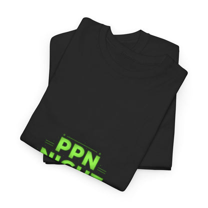 Night Mode Club Tee — “PPN Night Mode” Neon Graphic T-Shirt